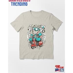 Rhino Scooterist Essential Tshirt Classic